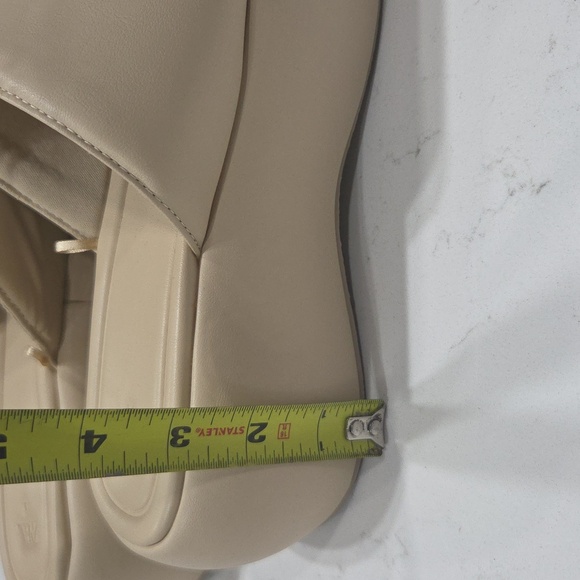 Zara Cream Platform Sandals Sz41 Will Fit Sz 10 Gentle Used - Picture 3 of 8